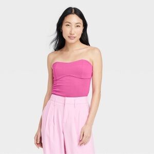 NWT Women's Ponte Tube Top - A New Day
Pink XL